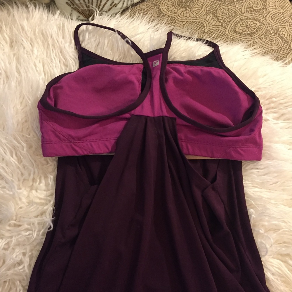 Maroon/Pink Fabletics Top - Picture 2 of 4